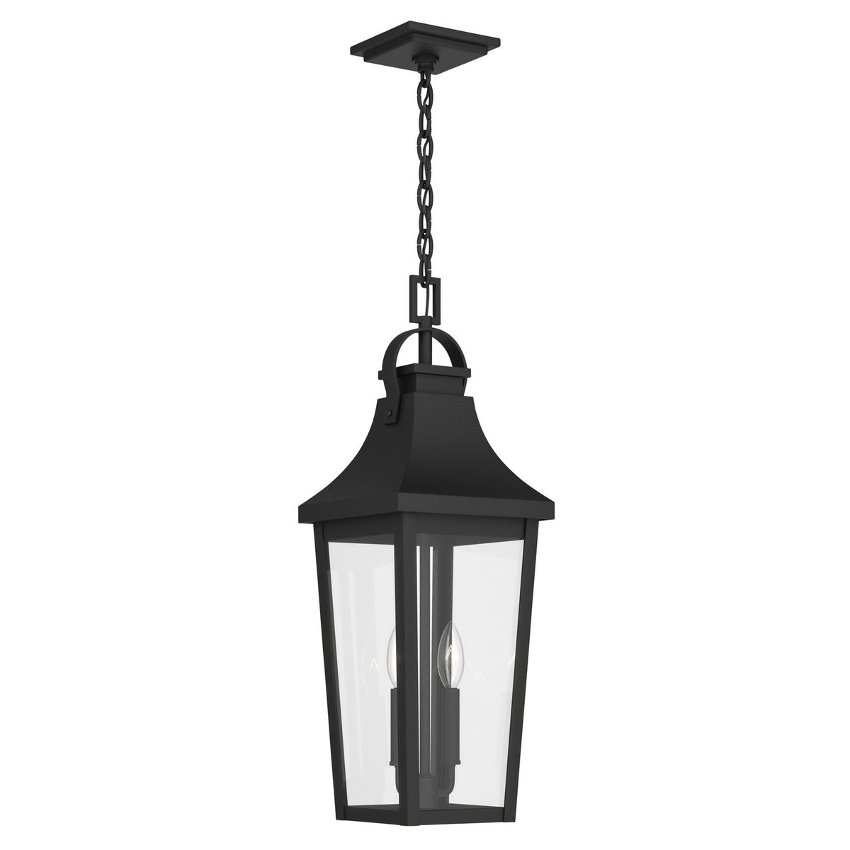 Kichler - 59198BKT - Two Light Outdoor Pendant - Cleary - Textured Black