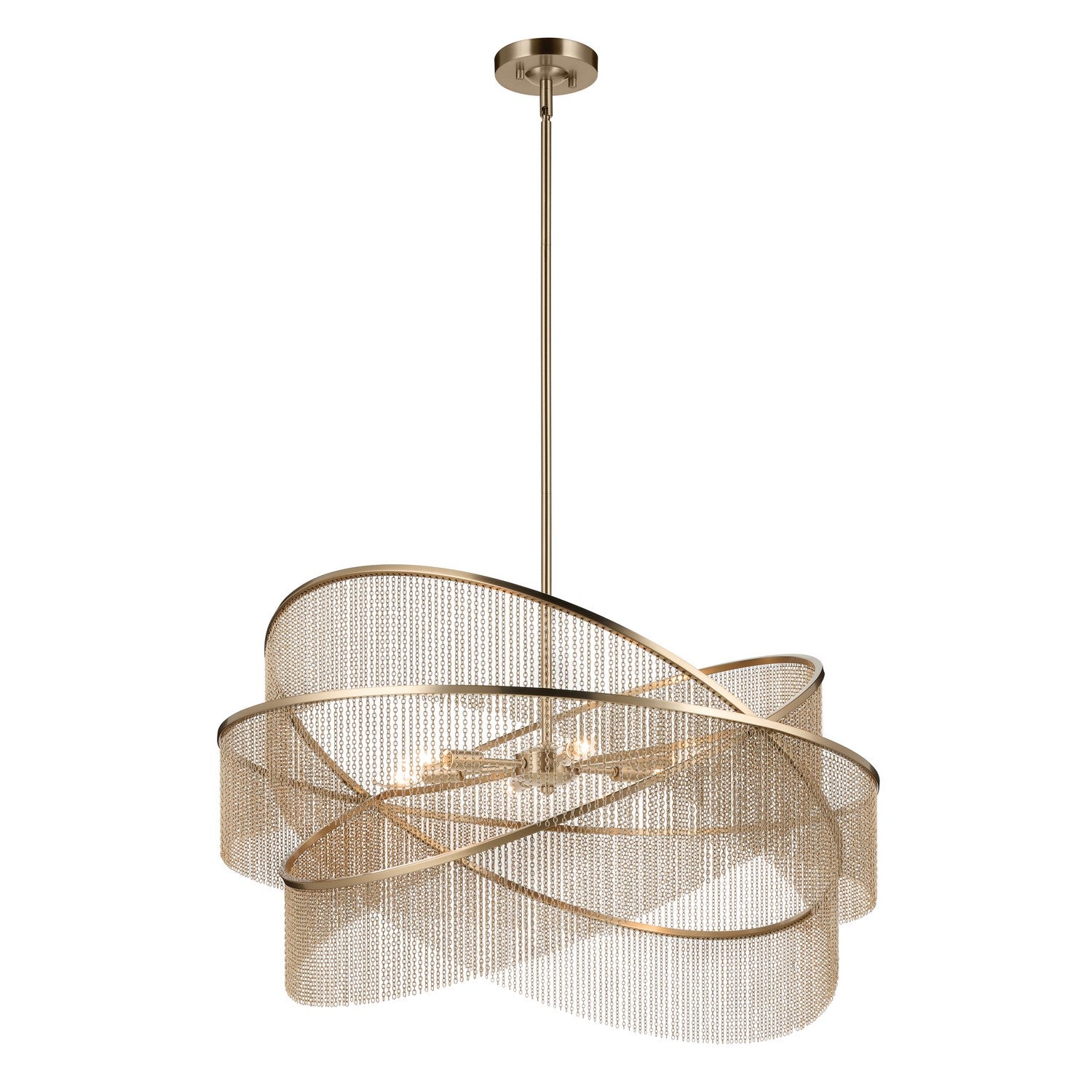 Kichler - 52824CPZ - Six Light Chandelier - Khaite - Champagne Bronze