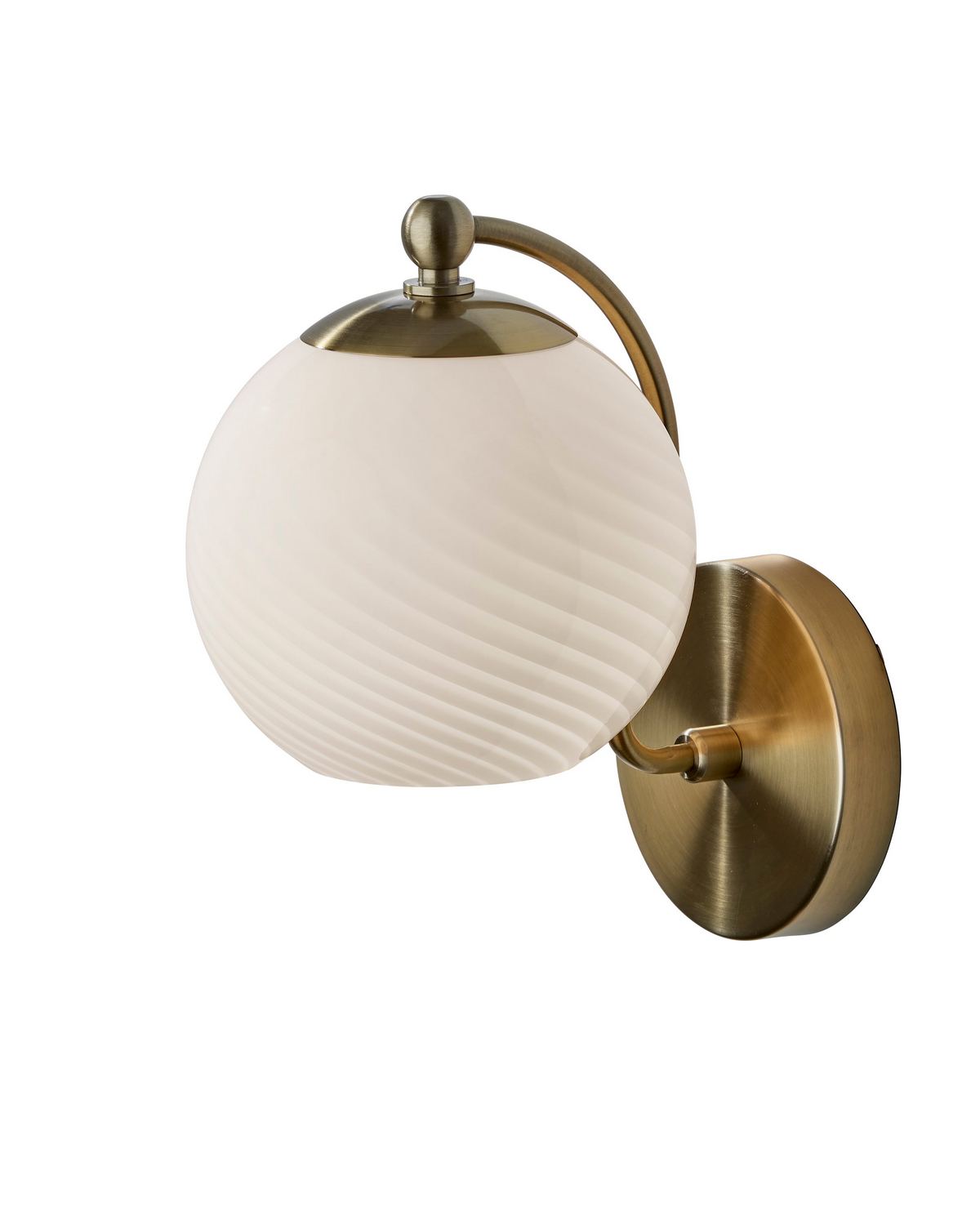 Adesso Home - 3251-21 - Wall Lamp - Swirl - Antique Brass