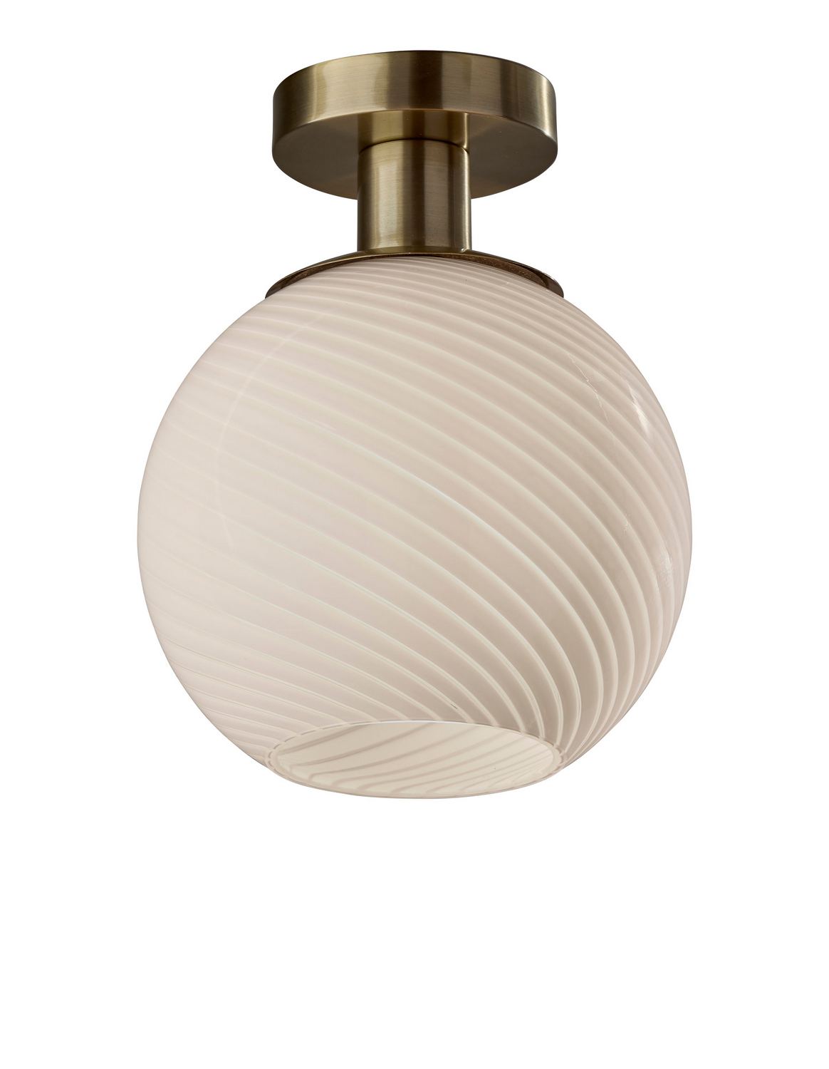 Adesso Home - 3254-21 - Flush Mount - Swirl - Antique Brass