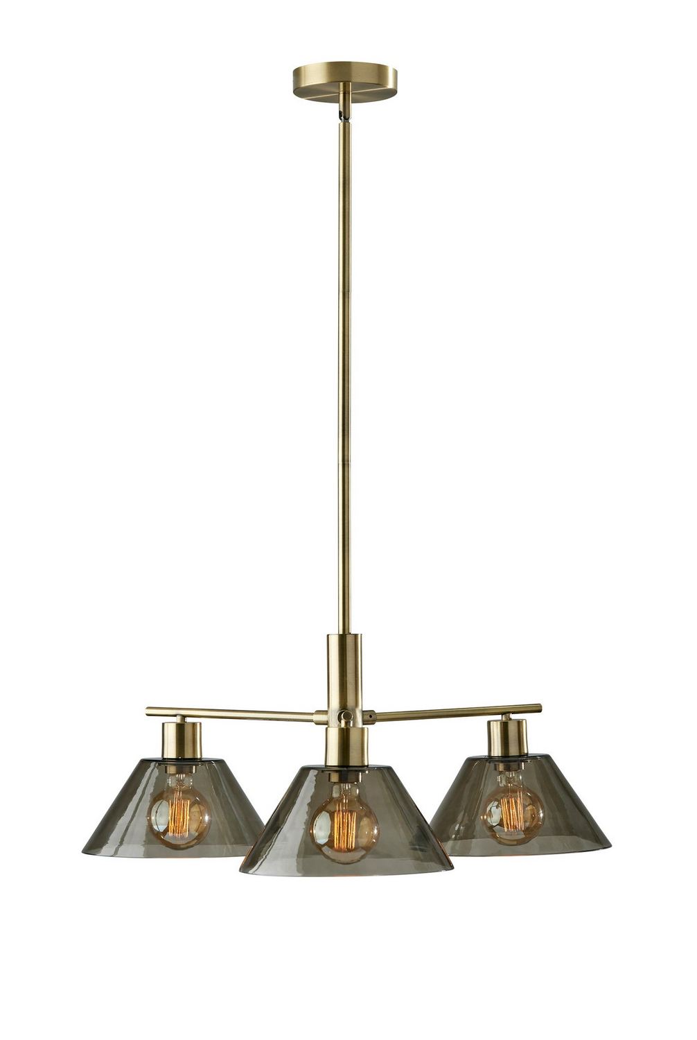 Adesso Home - 3796-21 - Three Light Chandelier - Zoe - Antique Brass