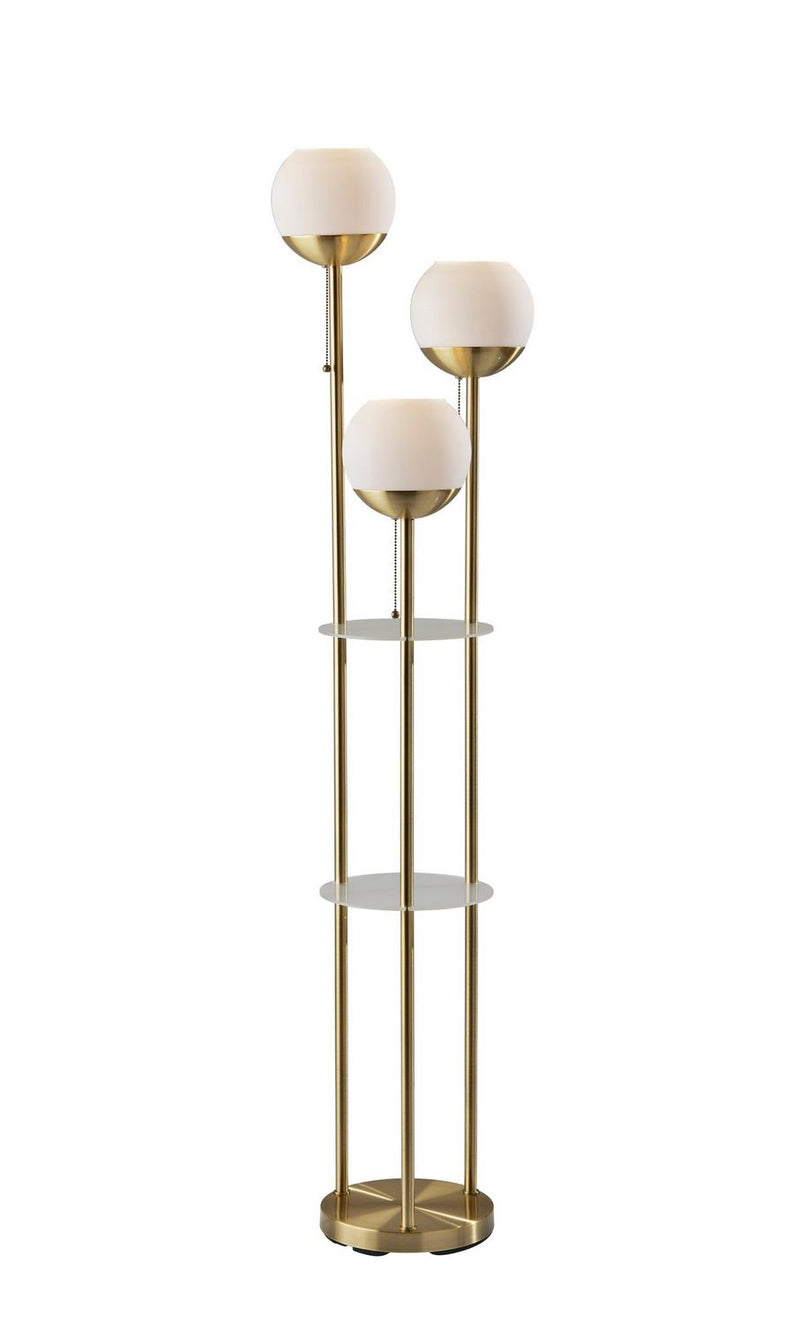 Adesso Home - 4023-21 - Floor Lamp - Bianca - Antique Brass