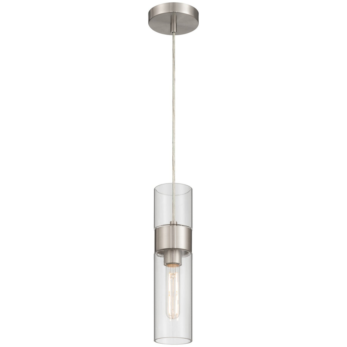 Access - 52009LEDDLP-BS/CLR - LED Pendant - Nash - Brushed Steel