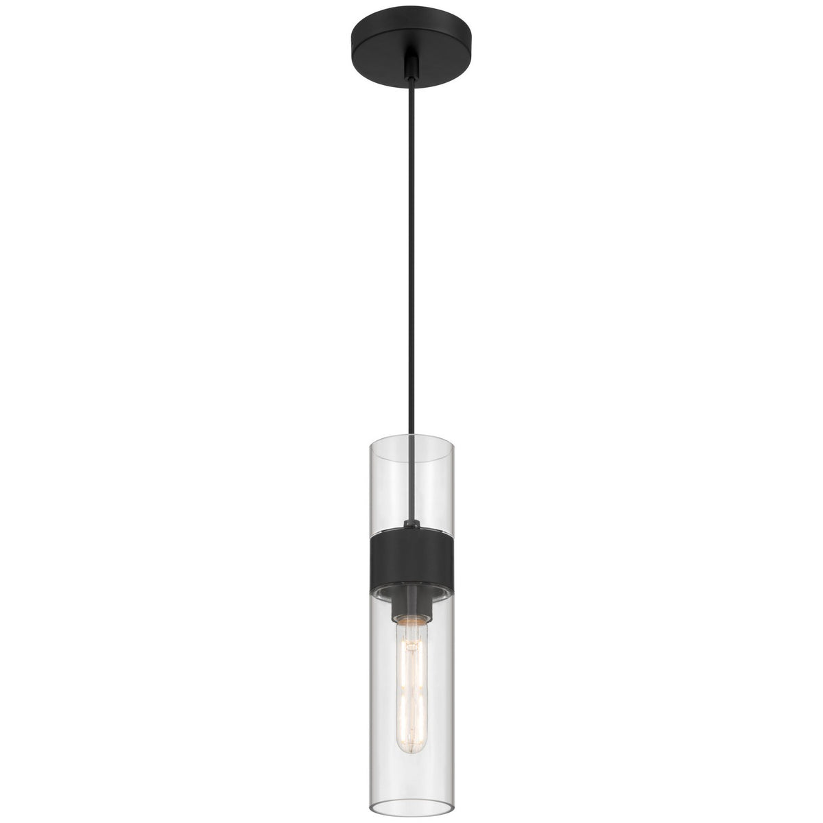 Access - 52009LEDDLP-MBL/CLR - LED Pendant - Nash - Matte Black