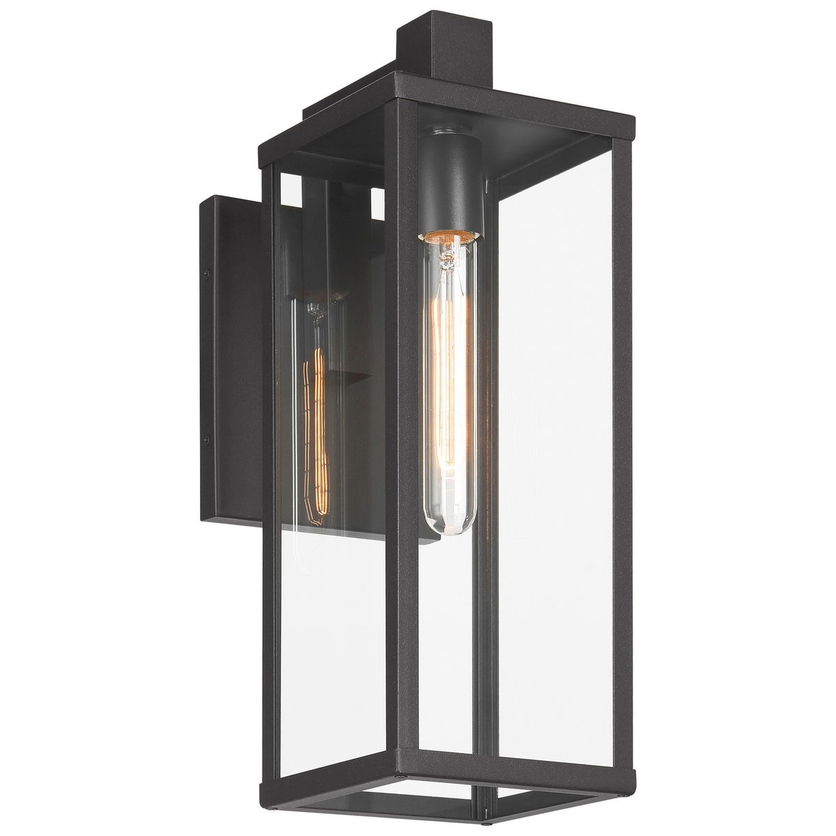 Access - 20153MG-BL/CLR - One Light Outdoor Wall Mount - Augusta - Black