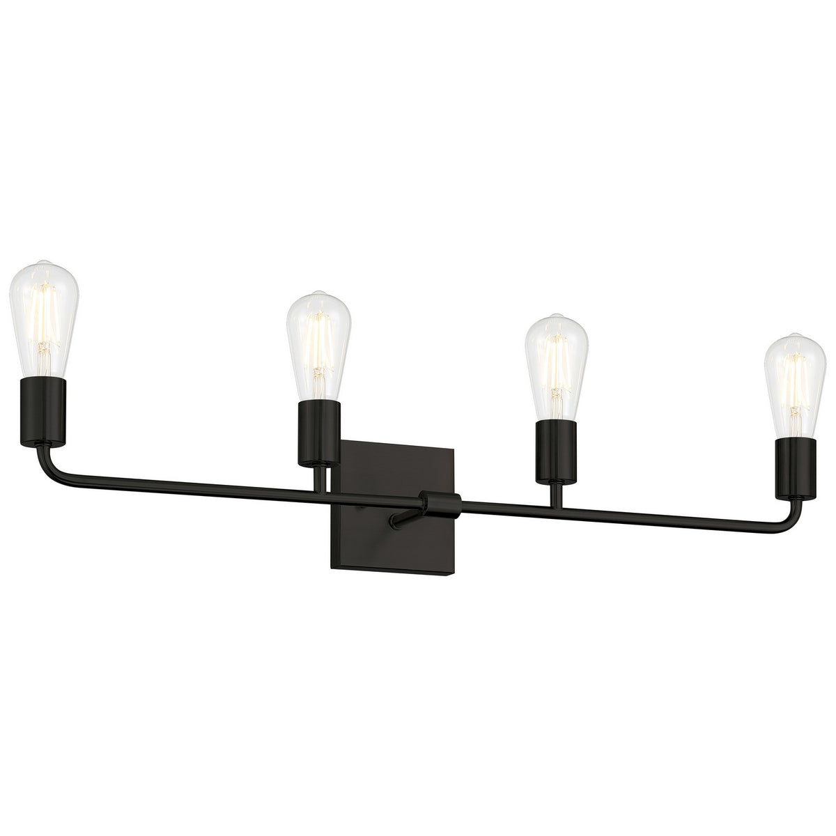 Access - 62444-MBL - Four Light Vanity - Virgin - Matte Black