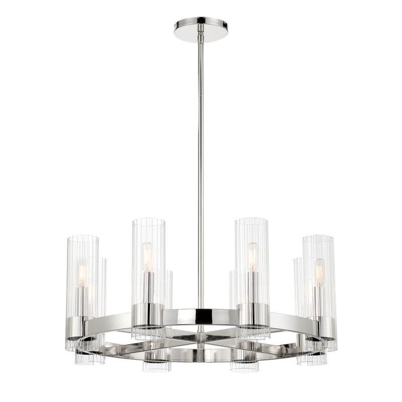 Minka-Lavery - 3898-77 - Eight Light Chandelier - Vernon Place - Chrome