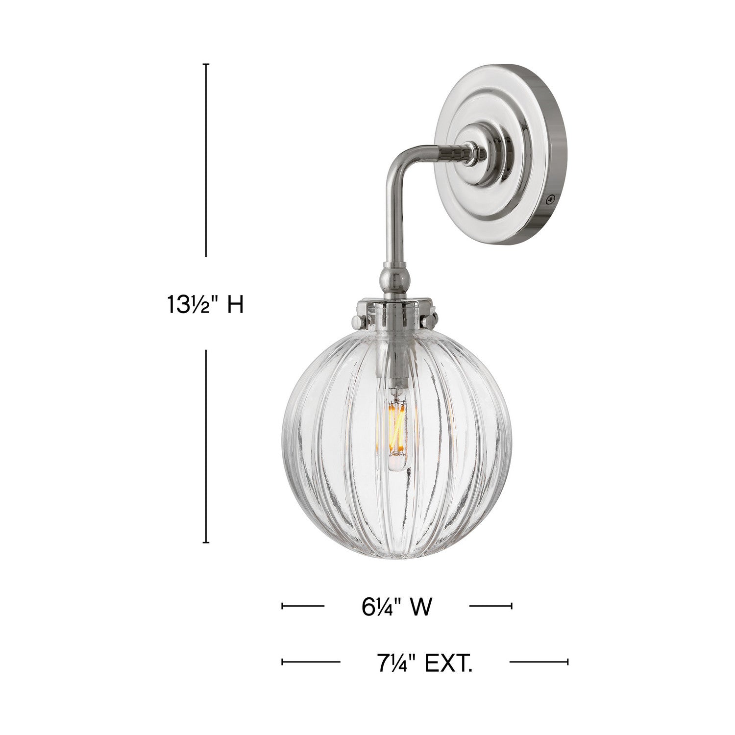 Hinkley - 57410PN - LED Wall Sconce - Helene - Polished Nickel