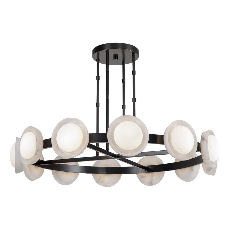 Alora - CH320050UBAR-UNV - LED Chandelier - Alonso - Urban Bronze/Alabaster