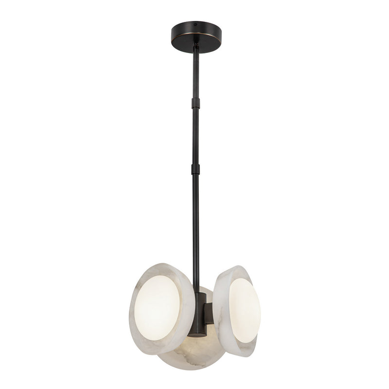 Alora - PD320313UBAR-UNV - LED Pendant - Alonso - Urban Bronze/Alabaster