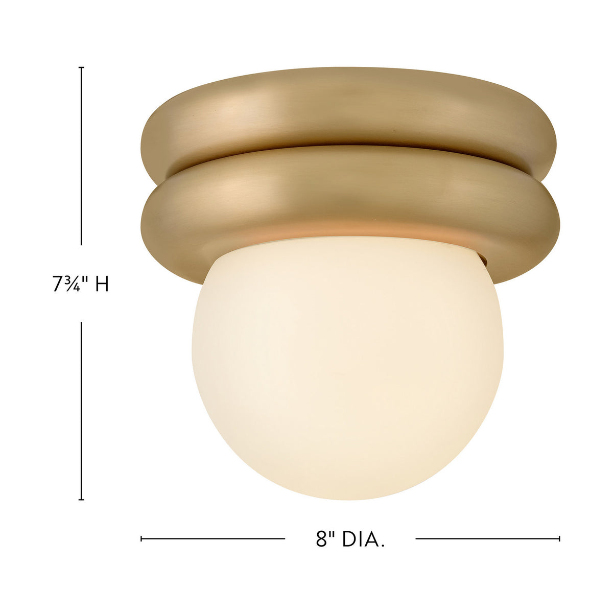 Lark - 83291LCB - LED Convertible Flush Mount - Noa - Lacquered Brass