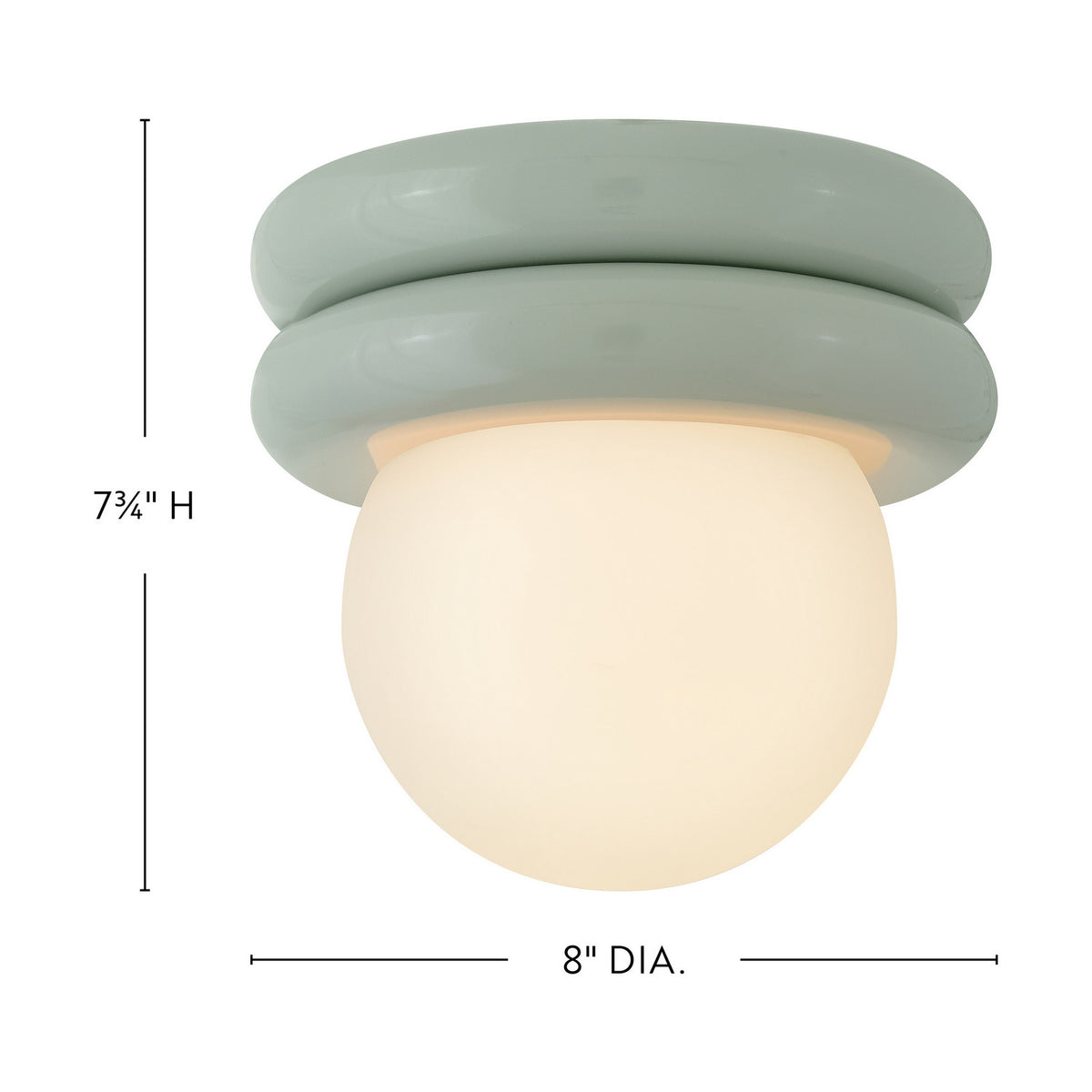 Lark - 83291SF - LED Convertible Flush Mount - Noa - Seafoam