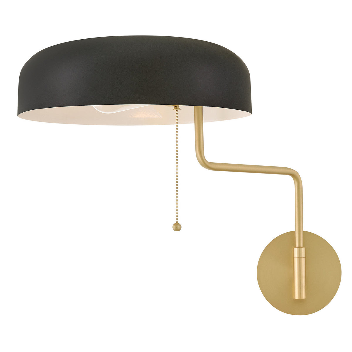 Lark - 84480LCB-BK - LED Wall Sconce - Ledger - Lacquered Brass
