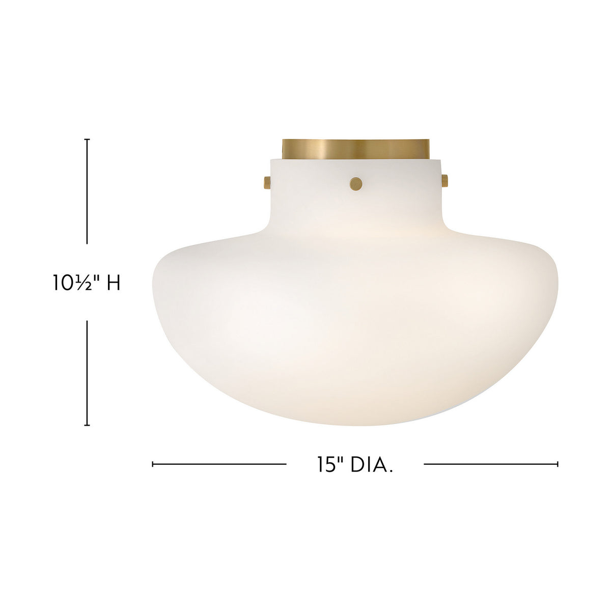 Lark - 84491LCB - LED Semi-Flush Mount - Molly - Lacquered Brass