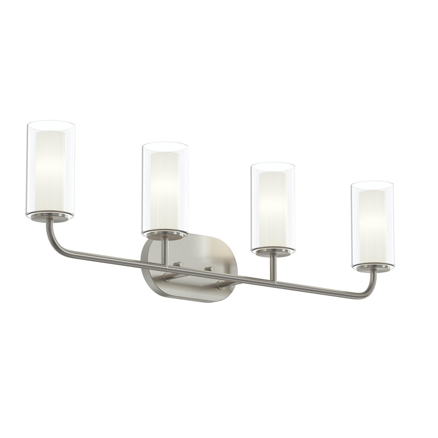 Progress Lighting - P300577-009 - Four Light Bath Vanity - Mack - Brushed Nickel