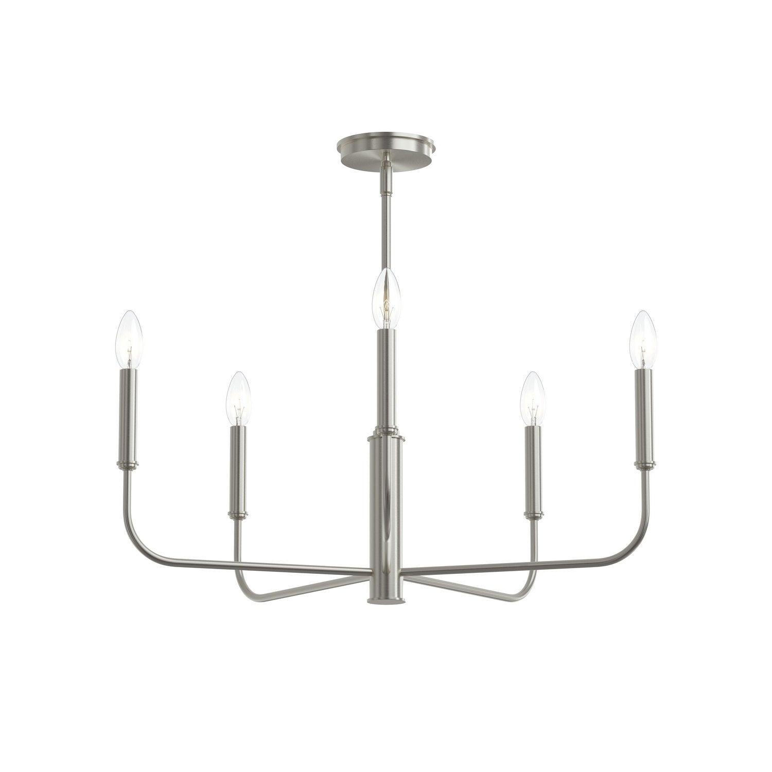 Progress Lighting - P400446-009 - Five Light Chandelier - Reines - Brushed Nickel