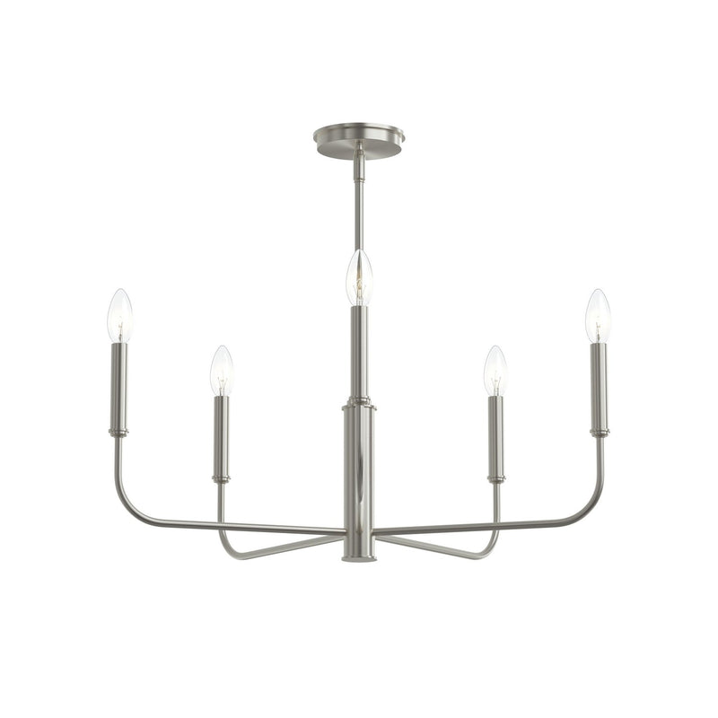 Progress Lighting - P400446-009 - Five Light Chandelier - Reines - Brushed Nickel