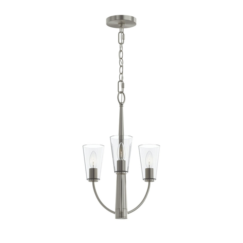 Progress Lighting - P400452-009 - Three Light Chandelier - Jheni - Brushed Nickel