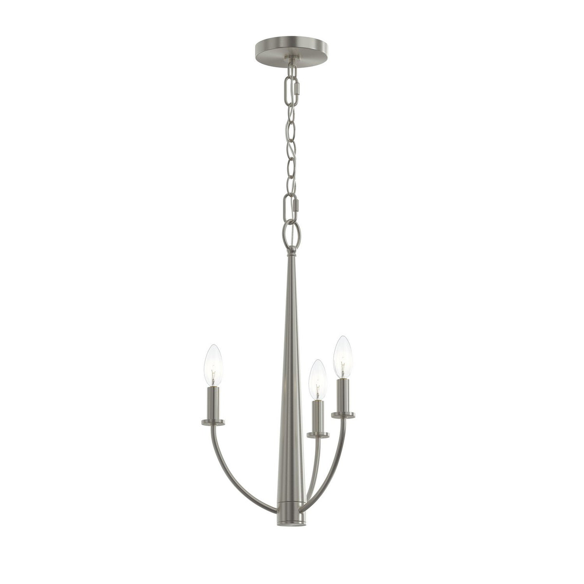 Progress Lighting - P400457-009 - Three Light Chandelier - Jheni - Brushed Nickel