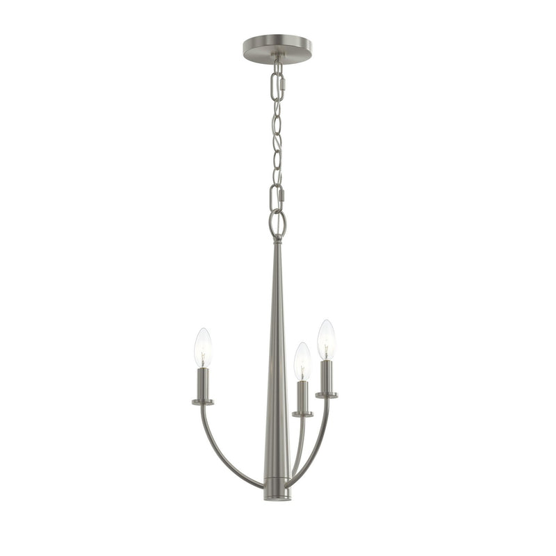 Progress Lighting - P400457-009 - Three Light Chandelier - Jheni - Brushed Nickel