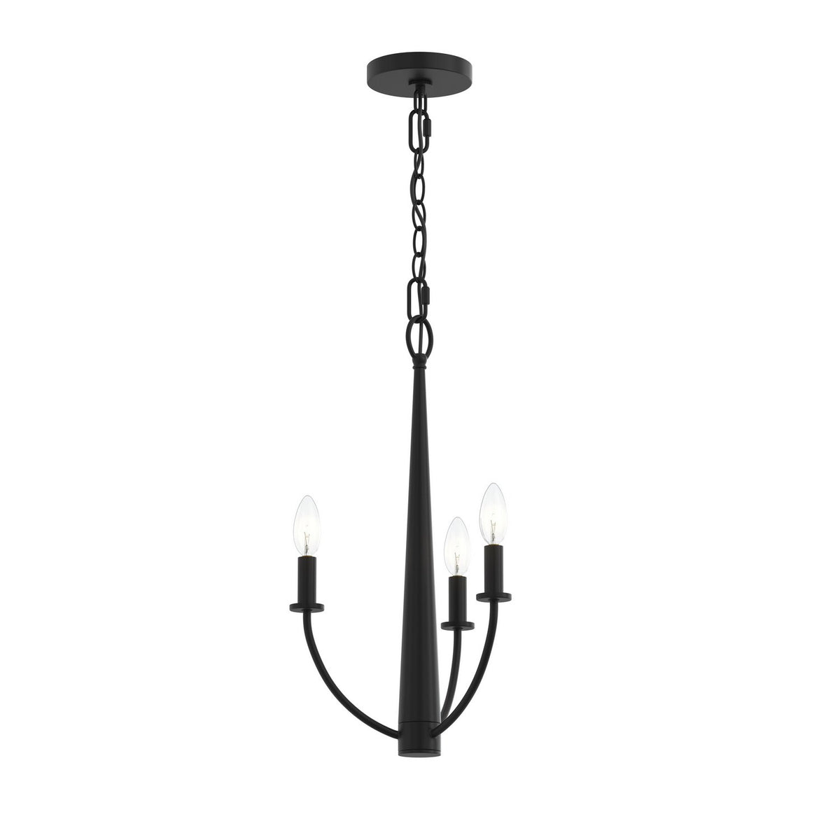 Progress Lighting - P400457-31M - Three Light Chandelier - Jheni - Matte Black