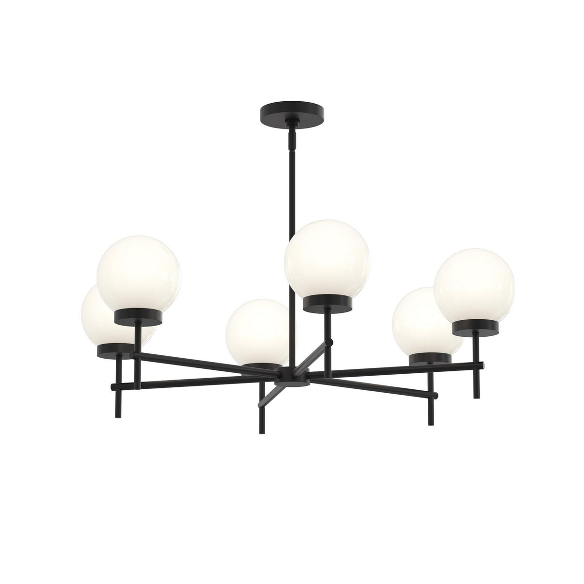 Progress Lighting - P400469-31M - Six Light Chandelier - Rigsby - Matte Black