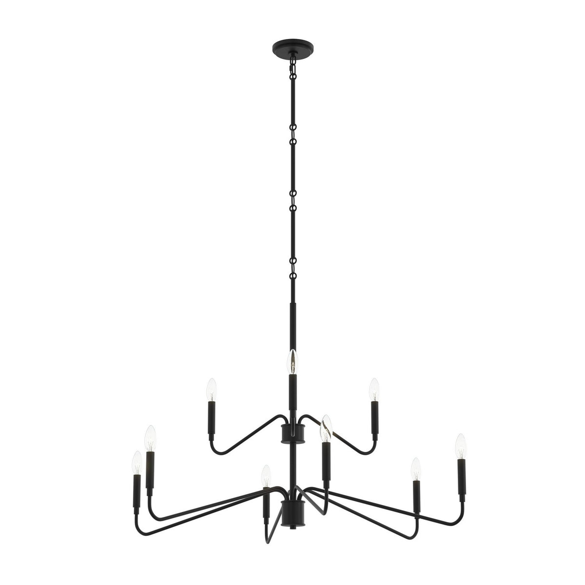 Progress Lighting - P400474-31M - Nine Light Chandelier - Pilar - Matte Black