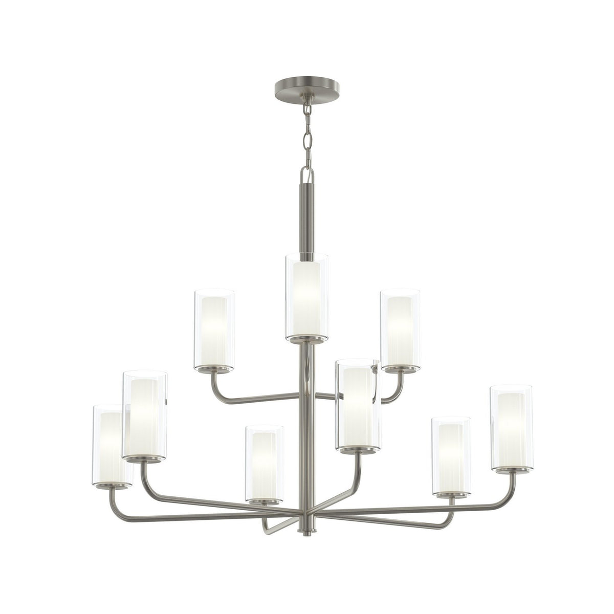 Progress Lighting - P400478-009 - Nine Light Chandelier - Mack - Brushed Nickel