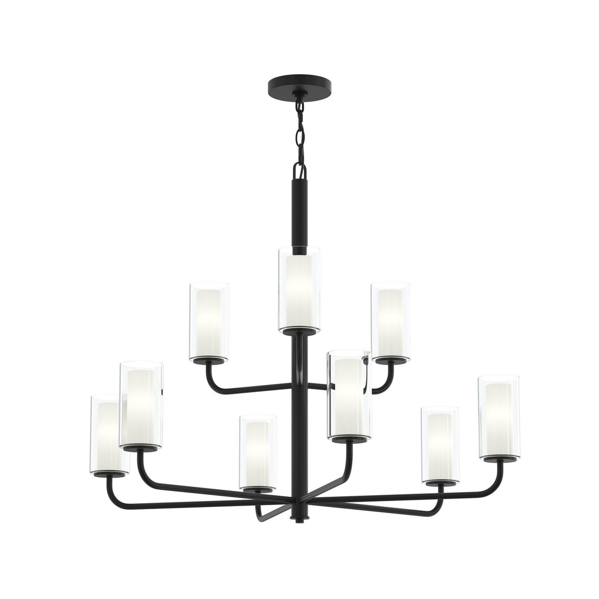 Progress Lighting - P400478-31M - Nine Light Chandelier - Mack - Matte Black