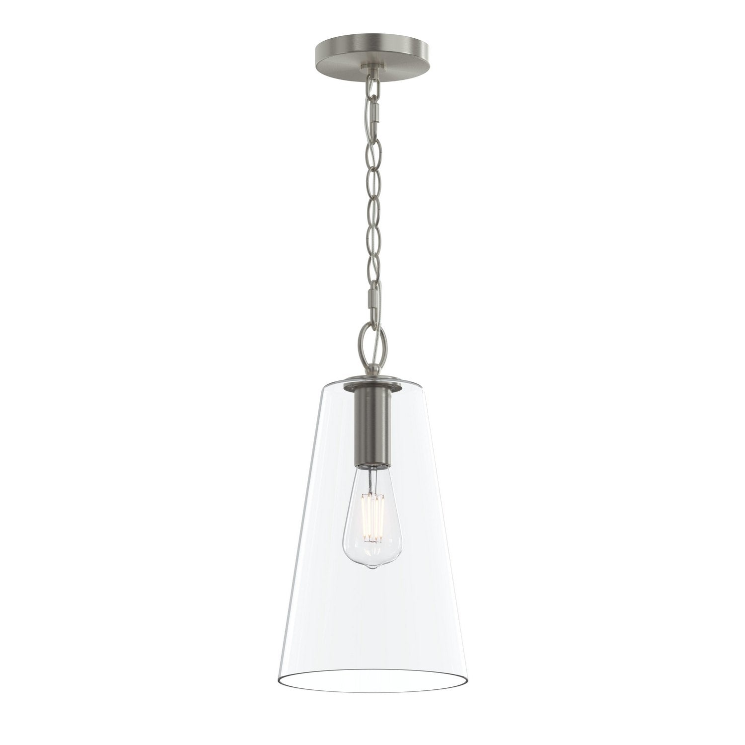 Progress Lighting - P500511-009 - One Light Pendant - Jheni - Brushed Nickel
