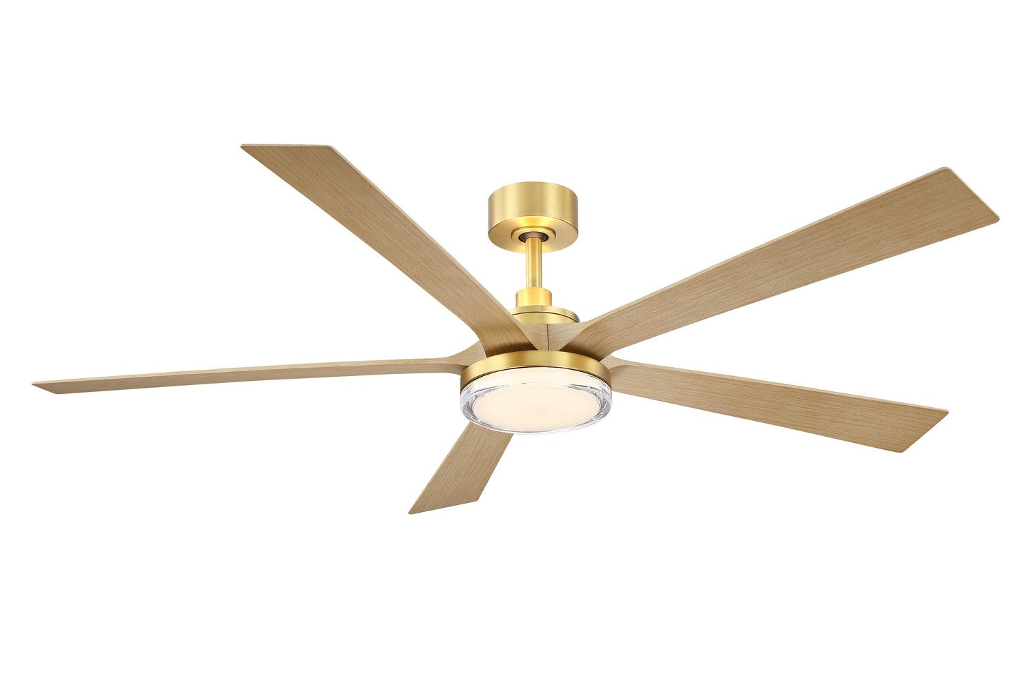 Fanimation - FPD8564BSN - 64" Ceiling Fan - TorchAire 64 - Brushed Satin Brass