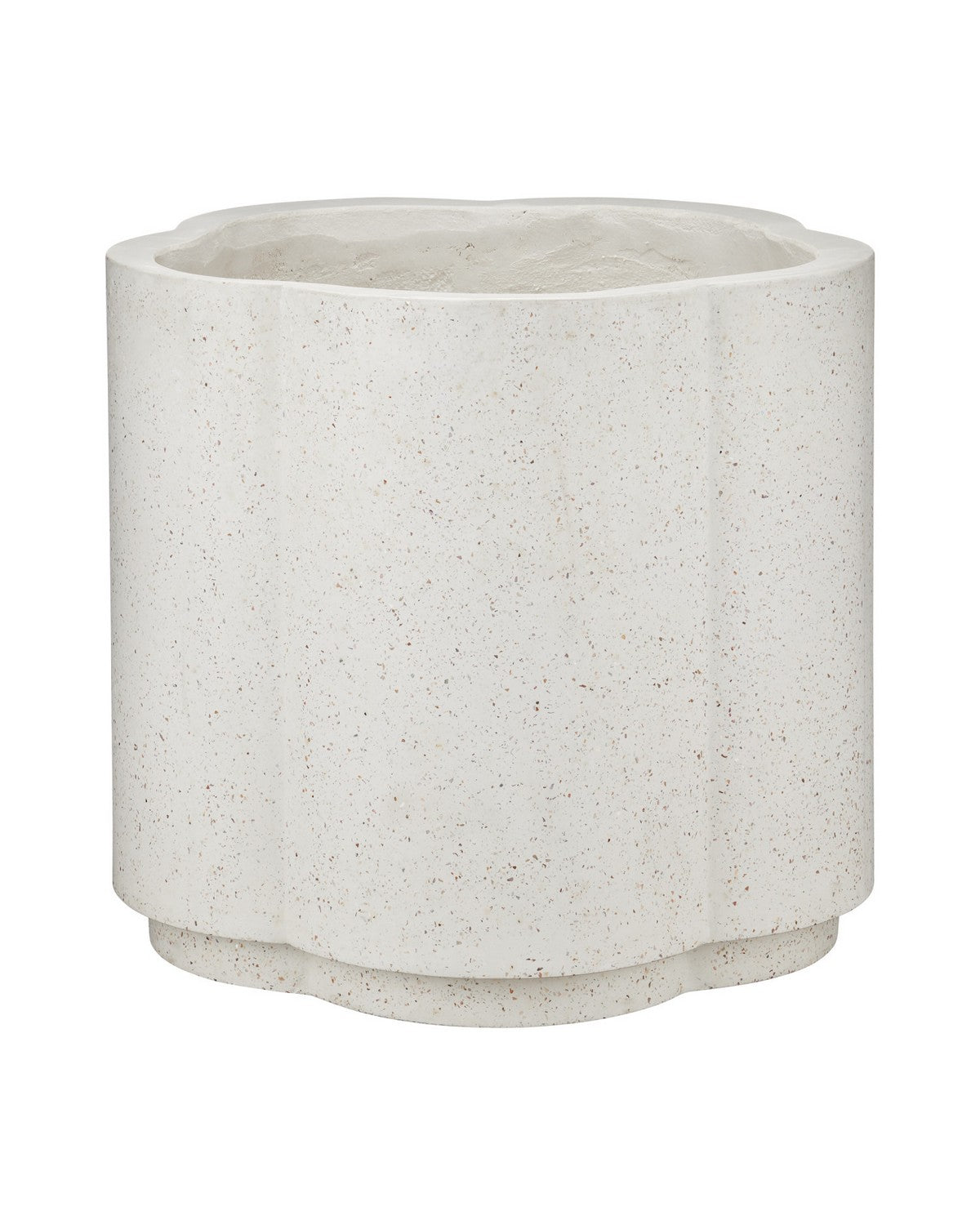 Currey and Company - 2200-0070 - Planter - Smerlato - Ivory Terrazzo