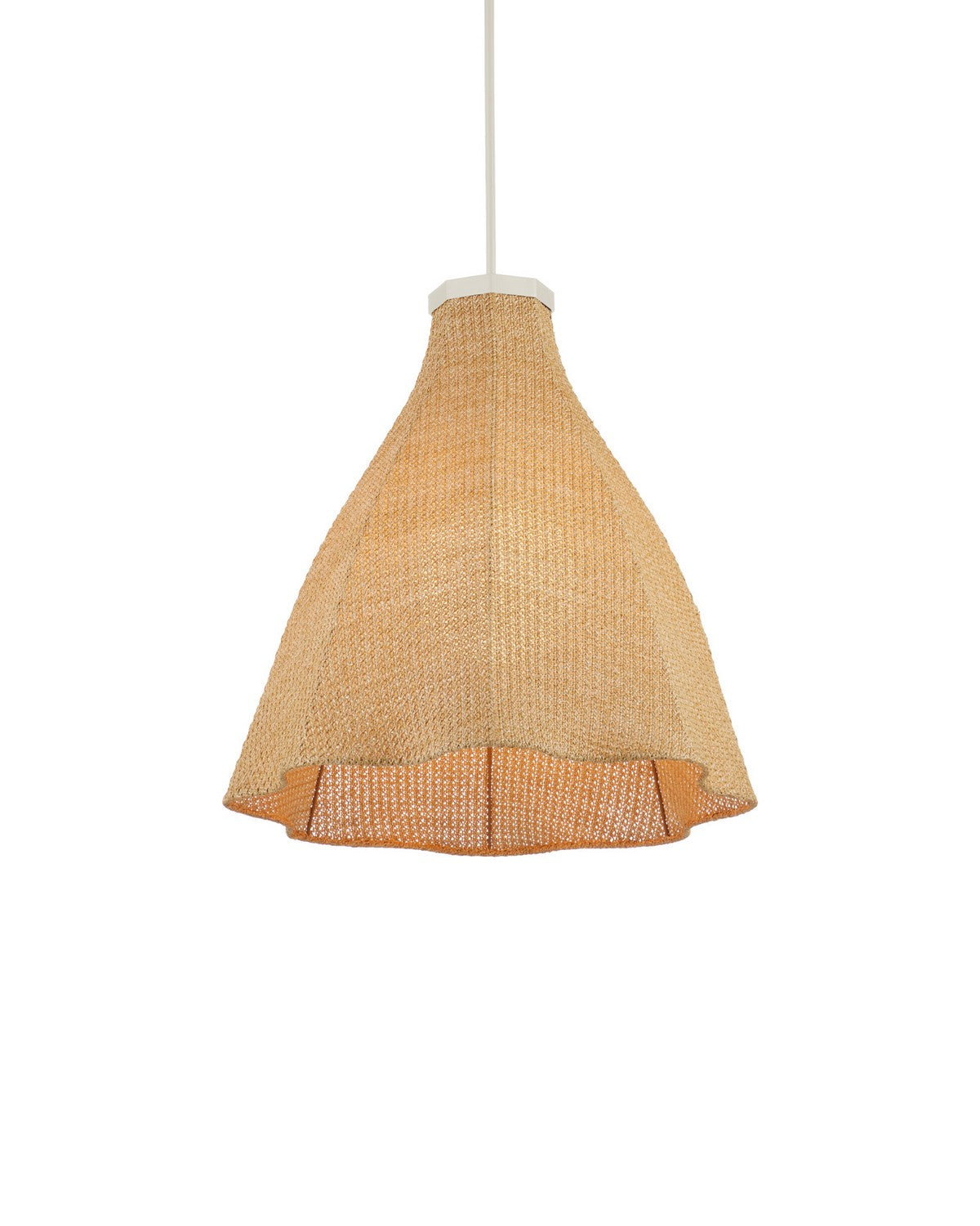 Currey and Company - 9500-0031 - One Light Outdoor Pendant - Cabo - Natural / Cream / White