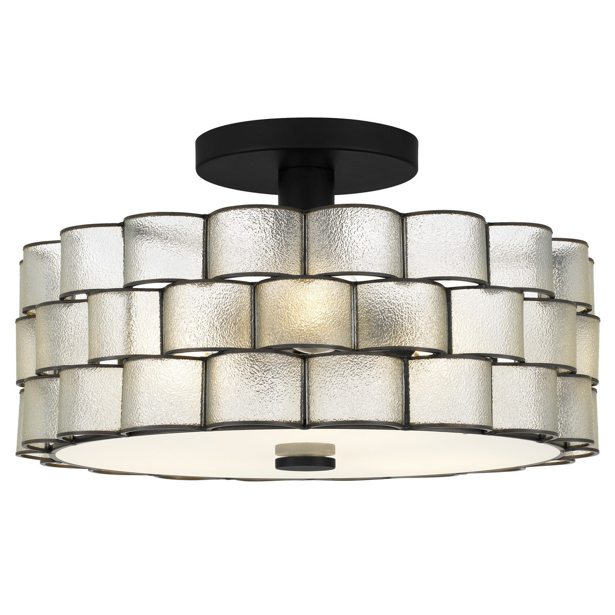 Quoizel - RORY1716MBK - Three Light Semi-Flush Mount - Rory - Matte Black