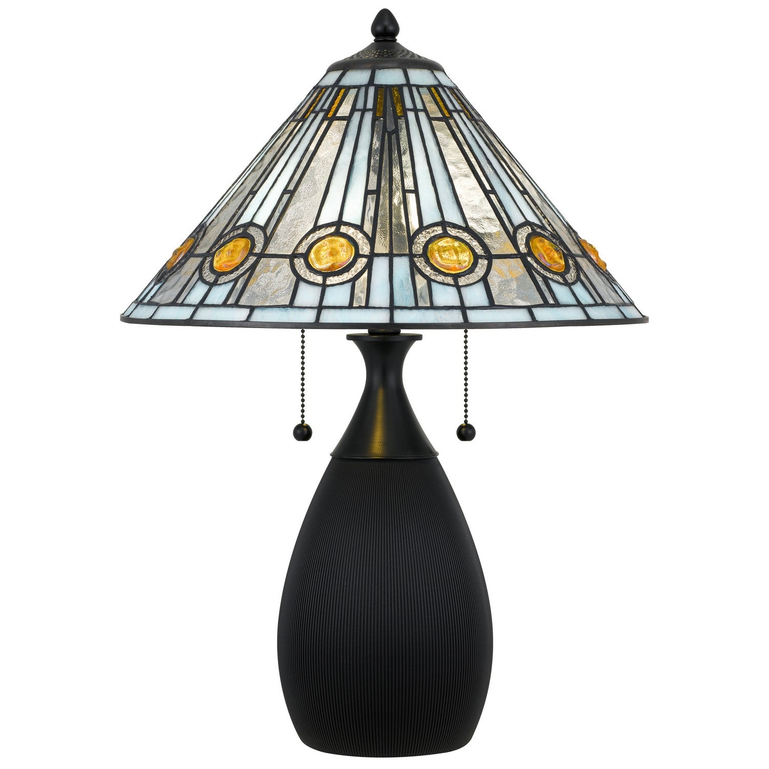 Quoizel - TF6840MBK - Two Light Table Lamp - Ayla - Matte Black