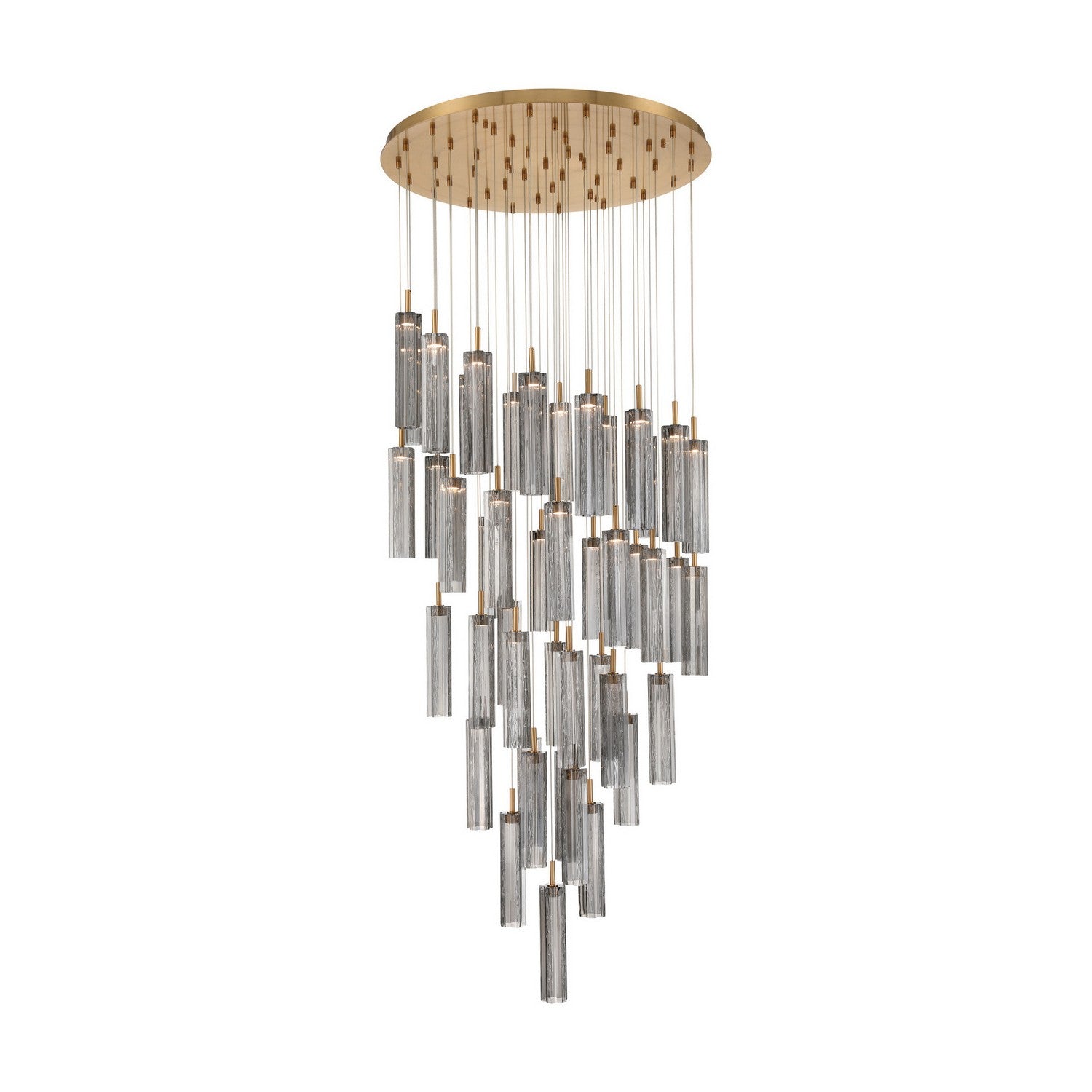 Crystorama - ADD-423-AG-SM - LED Pendant - Addis - Aged Brass