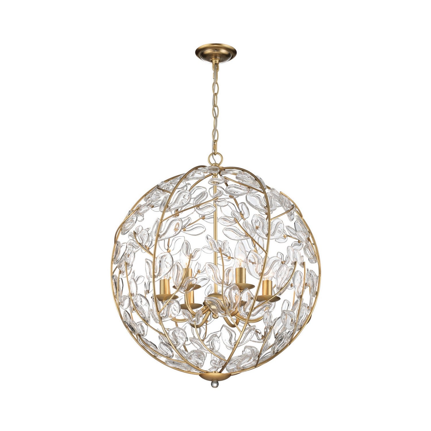 Crystorama - BGT-335-SG-CL - Six Light Chandelier - Bridget - Soft Gold