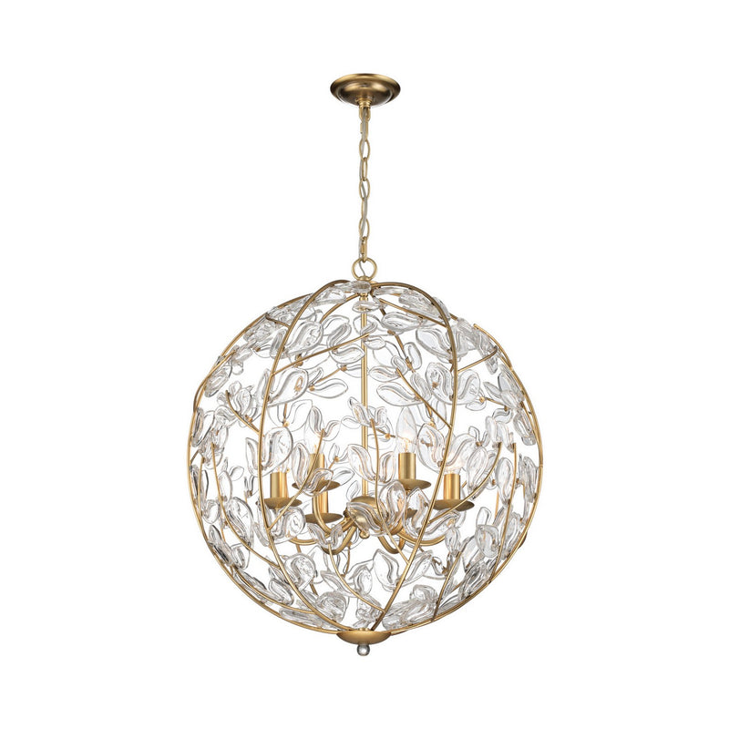 Crystorama - BGT-335-SG-CL - Six Light Chandelier - Bridget - Soft Gold