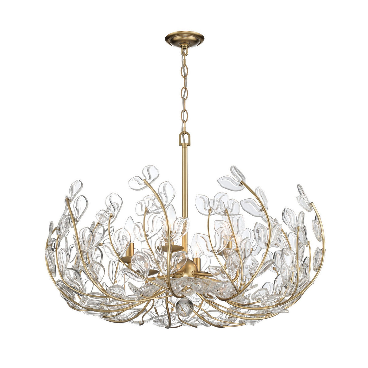 Crystorama - BGT-338-SG-CL - Six Light Chandelier - Bridget - Soft Gold