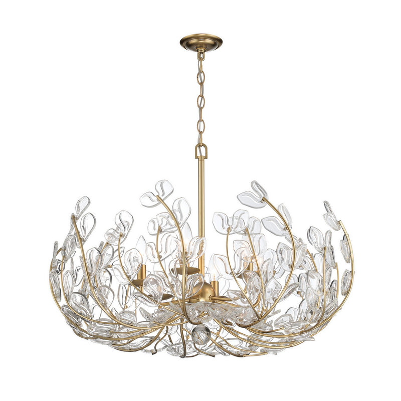 Crystorama - BGT-338-SG-CL - Six Light Chandelier - Bridget - Soft Gold
