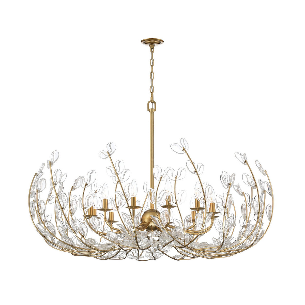 Crystorama - BGT-339-SG-CL - 12 Light Chandelier - Bridget - Soft Gold