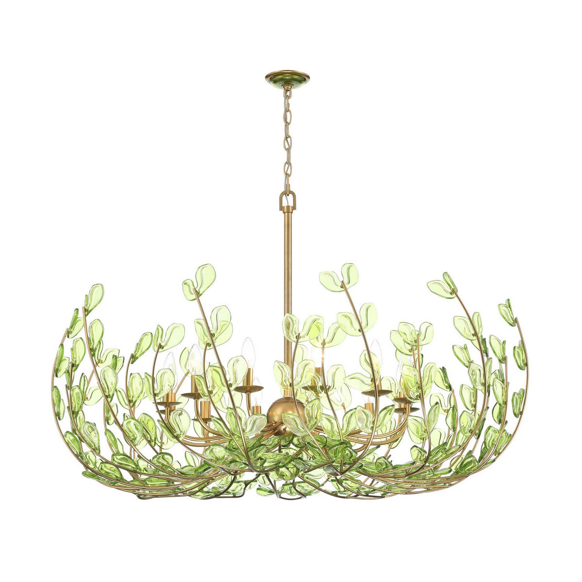 Crystorama - BGT-339-SG-GR - 12 Light Chandelier - Bridget - Soft Gold