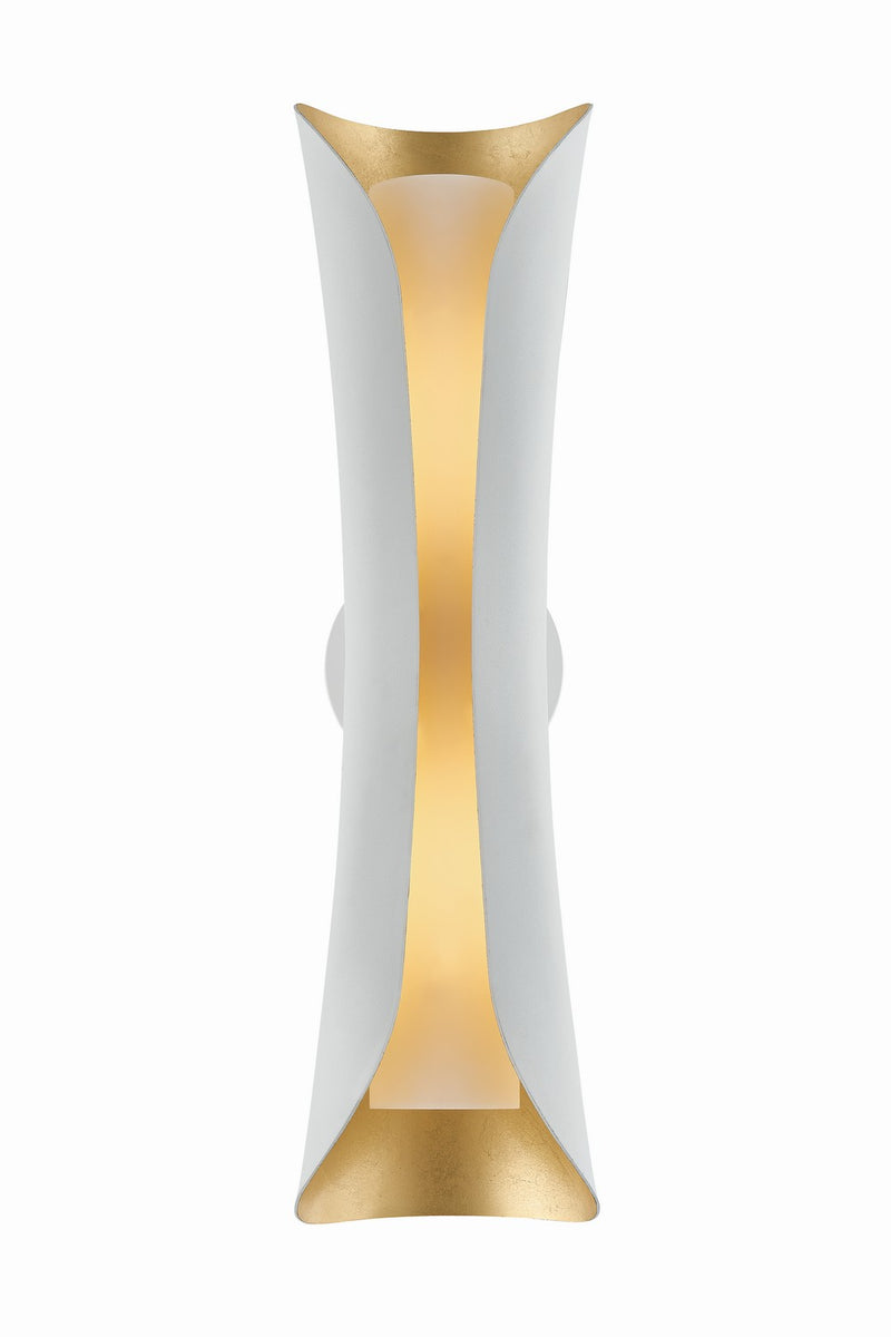 Mitzi - H315102L-GL/WH - Two Light Wall Sconce - Josie - Gold Leaf