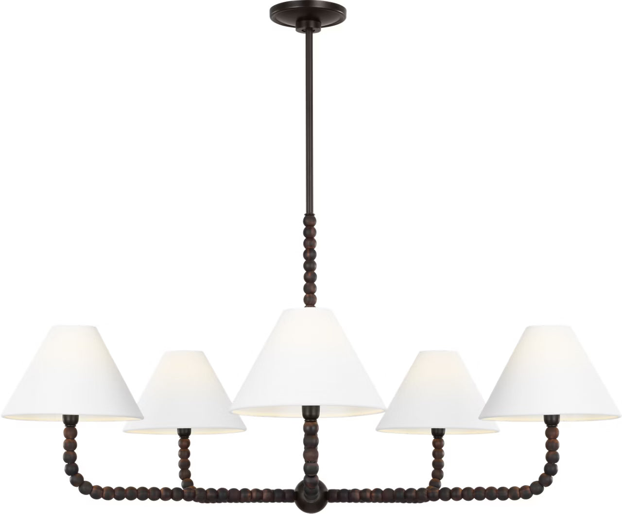 Visual Comfort Studio - SCCHCCH112AIBAWWL - Five Light Chandelier - Fiona - Aged Iron