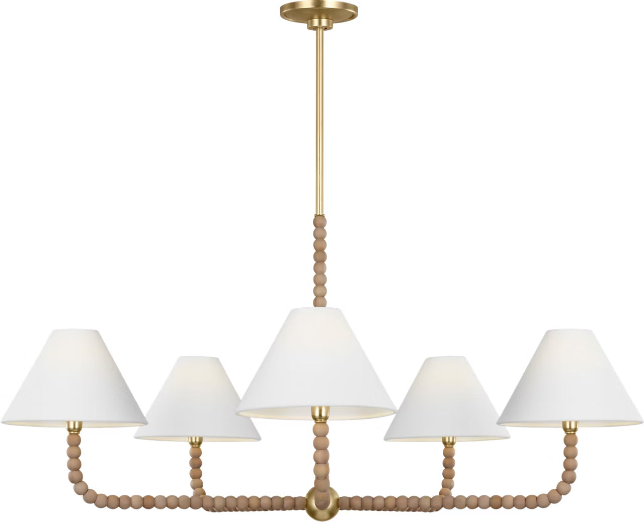 Visual Comfort Studio - SCCHCCH112GDNAWWL - Five Light Chandelier - Fiona - Gild