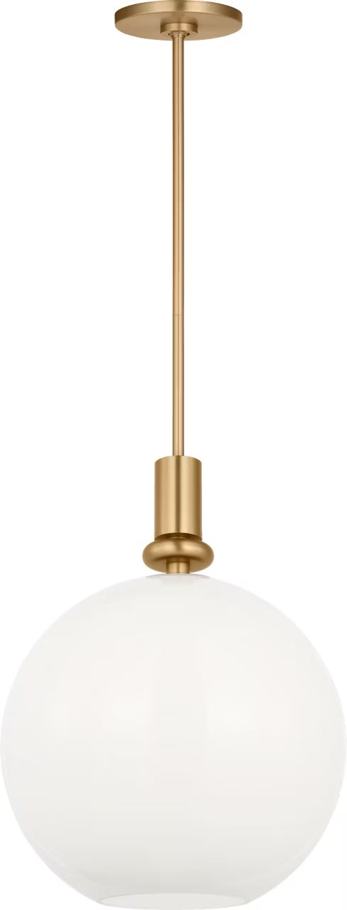 Visual Comfort Studio - SCDJPD144SBMG - One Light Pendant - Malcolm - Satin Brass