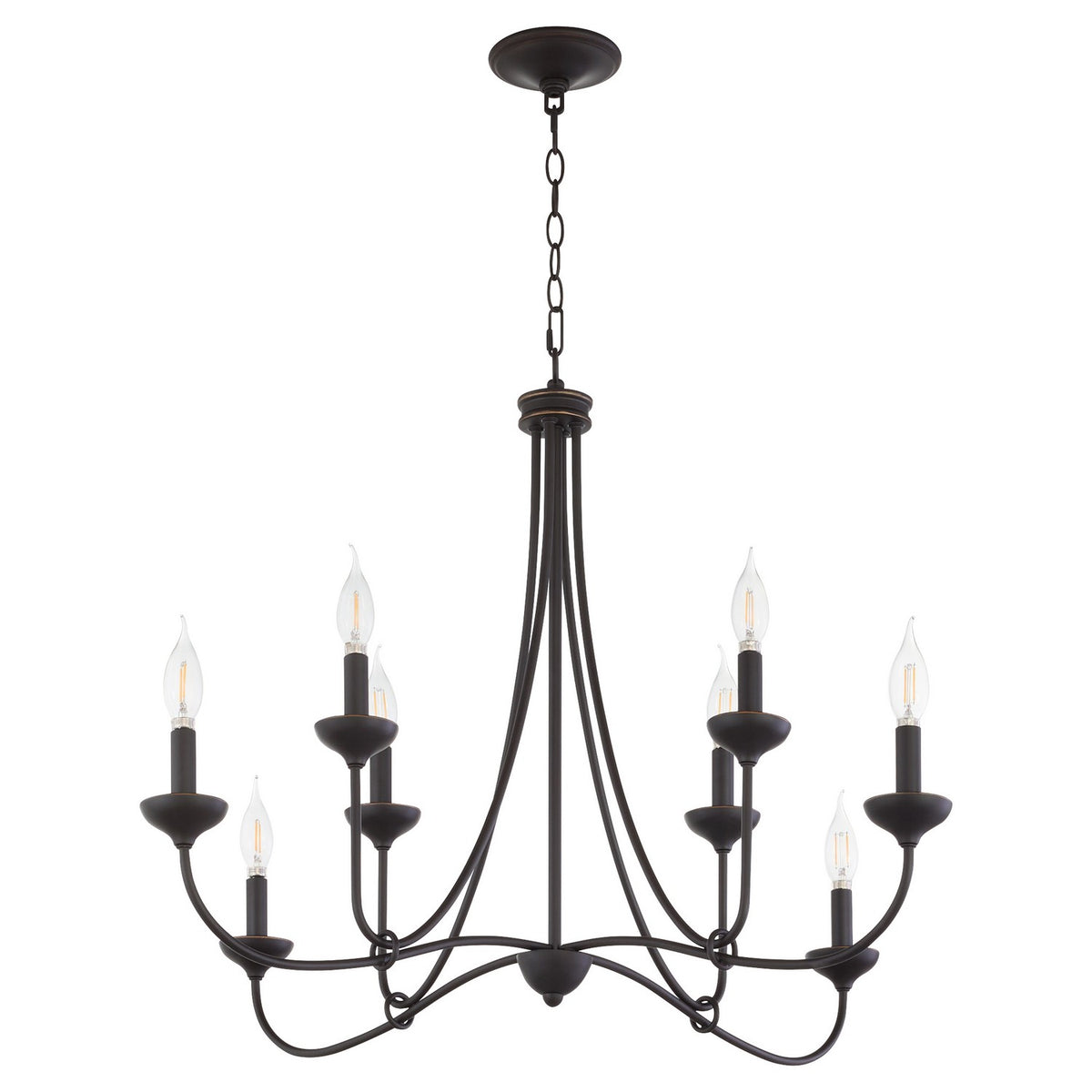 Quorum - 655-8-36 - Eight Light Chandelier - Livingston - Bronze