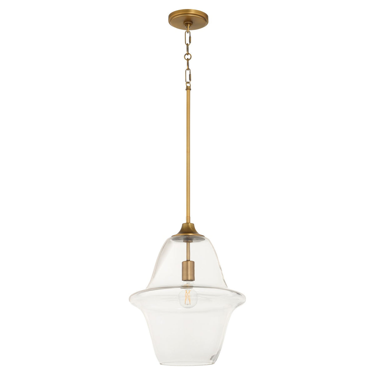 Quorum - 836-14-47 - Pendant - Stewart - Brushed Brass