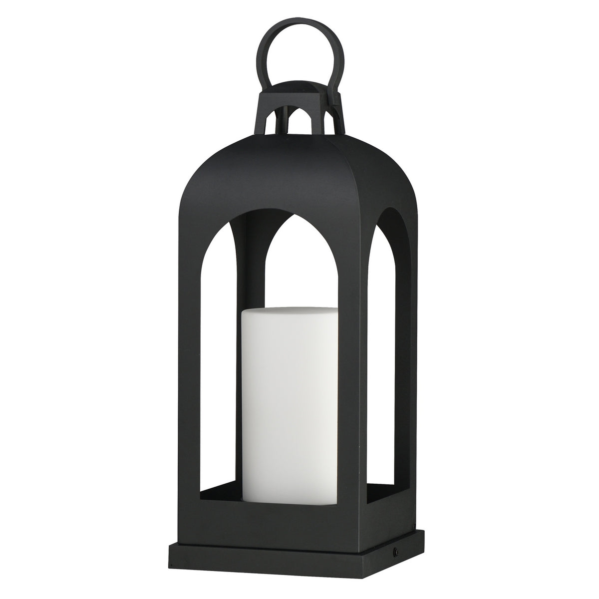 Maxim - 30899SWBK - One Light Deck Lantern - Marrakech - Black