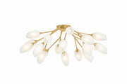Troy Lighting - C2140-VGL - 18 Light Semi Flush Mount - Aldean - Vintage Gold Leaf